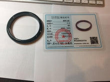 Load image into Gallery viewer, 62mm Certified Type A 100% Natural dark green/blue/gray/black Guatemala Jadeite bangle PB277-0704
