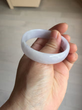 Load image into Gallery viewer, 50mm certified 100% natural Type A  white purple thin jadeite jade bangle BS167-1625
