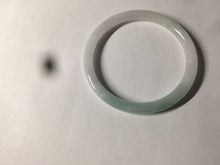 Load image into Gallery viewer, 54.5mm certified 100% natural green/purple/white slim round cut jadeite jade bangle L147-5552
