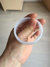 Load image into Gallery viewer, 50mm certified 100% natural Type A  white purple thin jadeite jade bangle BS167-1625
