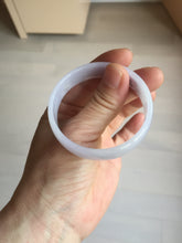 Load image into Gallery viewer, 50mm certified 100% natural Type A  white purple thin jadeite jade bangle BS167-1625
