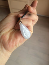 Load image into Gallery viewer, 100% natural icy watery green purple white yellow type A jadeite jade water drop/blessed melon/bamboo pendant necklace group BG45
