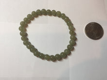 Load image into Gallery viewer, 6.1mm 100% Natural Light Green, Gray &amp; Black Nephrite Jade Round Bead Bracelet HT135 Add on item

