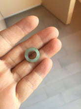 Load image into Gallery viewer, 14.3-17.3mm 100% natural type A icy watery light green jadeite jade band ring beads group BL10
