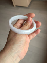 Load image into Gallery viewer, 52mm certified Type A 100% Natural green/purple/white oval Jadeite Jade bangle BM58-0261
