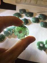 Load image into Gallery viewer, 100% Natural type A dark green/blue/black/gray Guatemala jadeite jade 3D tropical fish Pendant group PD94
