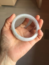 Load image into Gallery viewer, 58.5mm certified Type A 100% Natural white light green purple Jadeite Jade bangle PF68-0501
