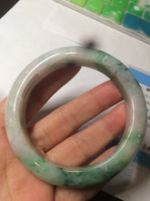 Load image into Gallery viewer, 57.5mm Certified 100% natural Type A sunny green/purple jadeite jade bangle AY50-4124
