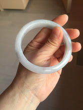 Load image into Gallery viewer, 58.5mm certified Type A 100% Natural white light green purple Jadeite Jade bangle PF68-0501
