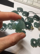 Load image into Gallery viewer, 100% Natural type A dark green/blue/black/gray Guatemala jadeite jade 3D tropical fish Pendant group PD94
