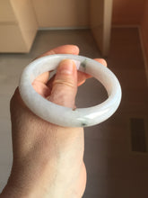 Load image into Gallery viewer, 58.5mm certified Type A 100% Natural white light green purple Jadeite Jade bangle PF67-0512
