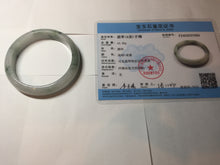 Load image into Gallery viewer, 54.5mm Certified 100% natural Type A light purple with green floating flowers jadeite jade bangle BN14-7084
