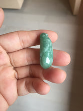 Load image into Gallery viewer, Type A 100% Natural icy watery light green/white/purple jadeite Jade magnolia buds group Pendant PH236
