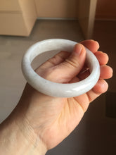 Load image into Gallery viewer, 58.5mm certified Type A 100% Natural white light green purple Jadeite Jade bangle PF67-0512
