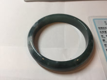 Load image into Gallery viewer, 60.6mm Certified Type A 100% Natural dark green/blue/gray/black Guatemala Jadeite bangle Pb280-0691
