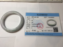 Load image into Gallery viewer, 60.5mm Certified Type A 100% Natural icy watery green/purple chubby Jadeite Jade bangle PB244-9527
