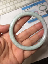 Load image into Gallery viewer, 61mm certified Type A 100% Natural light green light purple round cut Jadeite Jade bangle PH218-3235
