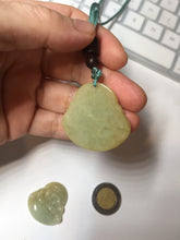 Load image into Gallery viewer, 100% Natural type A yellow green happy buddha jadeite Jade pendant AX159
