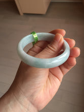 Load image into Gallery viewer, 56.7mm certified type A 100% Natural light green/blue purple Jadeite Jade bangle AB2-1325

