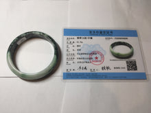 Load image into Gallery viewer, 62.2mm Certified Type A 100% Natural sunny green/dark greenJadeite bangle Call of the Distant Mountains(远山的呼唤) PH72-0606
