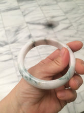 Load image into Gallery viewer, 59.4mm Certificated Type A 100% Natural White green red purple(FU LU SHOU) with green floating flowers Jadeite Jade bangle G110-9544
