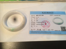 Load image into Gallery viewer, 57.6mm certified type A 100% Natural sunny green jadeite jade bangle AY52-1481
