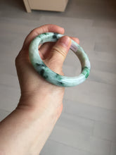 Load image into Gallery viewer, 59mm 100% natural Type A sunny green purple jadeite jade bangle BM74
