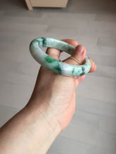 Load image into Gallery viewer, 59mm 100% natural Type A sunny green purple jadeite jade bangle BM74
