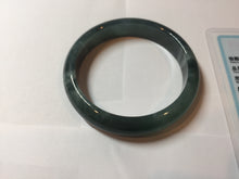 Load image into Gallery viewer, 55mm Certified Type A 100% Natural dark green/blue/gray/black Guatemala Jadeite bangle PB281-0710
