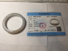Load image into Gallery viewer, 54.5mm Certified Type A 100% Natural white purple Jadeite bangle AY130-6662
