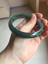 Load image into Gallery viewer, 59.7mm Certified Type A 100% Natural dark green/blue/gray/black Guatemala Jadeite bangle BS154-0129
