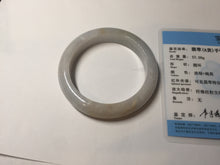 Load image into Gallery viewer, 54.5mm Certified Type A 100% Natural white purple Jadeite bangle AY130-6662
