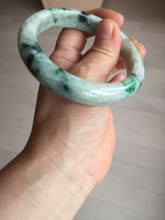 Load image into Gallery viewer, 59mm 100% natural Type A sunny green purple jadeite jade bangle BM74
