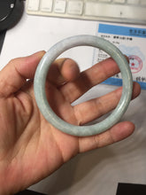 Load image into Gallery viewer, 61mm certified Type A 100% Natural light green light purple round cut Jadeite Jade bangle PH218-3235
