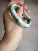 Load image into Gallery viewer, 59mm 100% natural Type A sunny green purple jadeite jade bangle BM74
