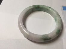 Load image into Gallery viewer, 60.6mm certified 100% Natural sunny green/white/purple/brown Jadeite Jade bangle AZ165-4034
