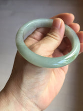 Load image into Gallery viewer, 54.7mm certified type A 100% Natural light purple brown green(FU LU SHOU) dark green gray(淡油青) black jadeite jade bangle BS153-0489
