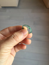 Load image into Gallery viewer, 16.5mm size 6 100% natural type A icy watery green/blue icy watery Guatemala jadeite jade band ring group PA256
