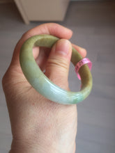 Load image into Gallery viewer, Certified 51.5 mm Type A 100% Natural green/yellow/brown oval Jadeite Jade bangle G67-7784
