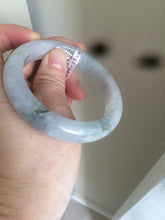 Load image into Gallery viewer, 55.7mm Certified Type A 100% Natural watery light purple/green/white Jadeite Jade bangle F99-3522

