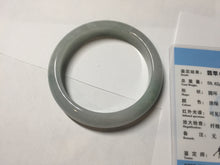 Load image into Gallery viewer, 58.5mm Certified Type A 100% Natural icy watery green/purple chubby Jadeite Jade bangle PB246-9529
