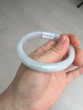 Load image into Gallery viewer, 52mm certified Type A 100% Natural green/purple/white oval Jadeite Jade bangle BM57-0280
