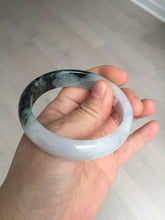 Load image into Gallery viewer, 53.4mm Certified Type A 100% Natural light purple/dark green jadeite Jade bangle BM60
