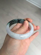 Load image into Gallery viewer, 53.4mm Certified Type A 100% Natural light purple/dark green jadeite Jade bangle BM60
