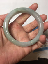 Load image into Gallery viewer, 58.5mm Certified Type A 100% Natural icy watery green/purple chubby Jadeite Jade bangle PB246-9529
