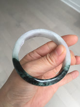 Load image into Gallery viewer, 53.4mm Certified Type A 100% Natural light purple/dark green jadeite Jade bangle BM60

