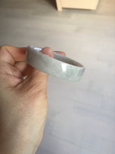 Load image into Gallery viewer, 51mm Certified Type A 100% Natural light purple/white square Jadeite Jade bangle BN95-2713
