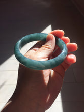 Load image into Gallery viewer, 59mm Certified Type A 100% Natural dark green/blue/gray/black Guatemala Jadeite bangle PJ139-1480
