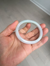 Load image into Gallery viewer, 51mm certified Type A 100% Natural green/purple/white oval Jadeite Jade bangle BM59-0262
