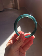 Load image into Gallery viewer, 59.8mm Certified Type A 100% Natural dark green/blue/gray/black Guatemala Jadeite bangle PJ140-1483
